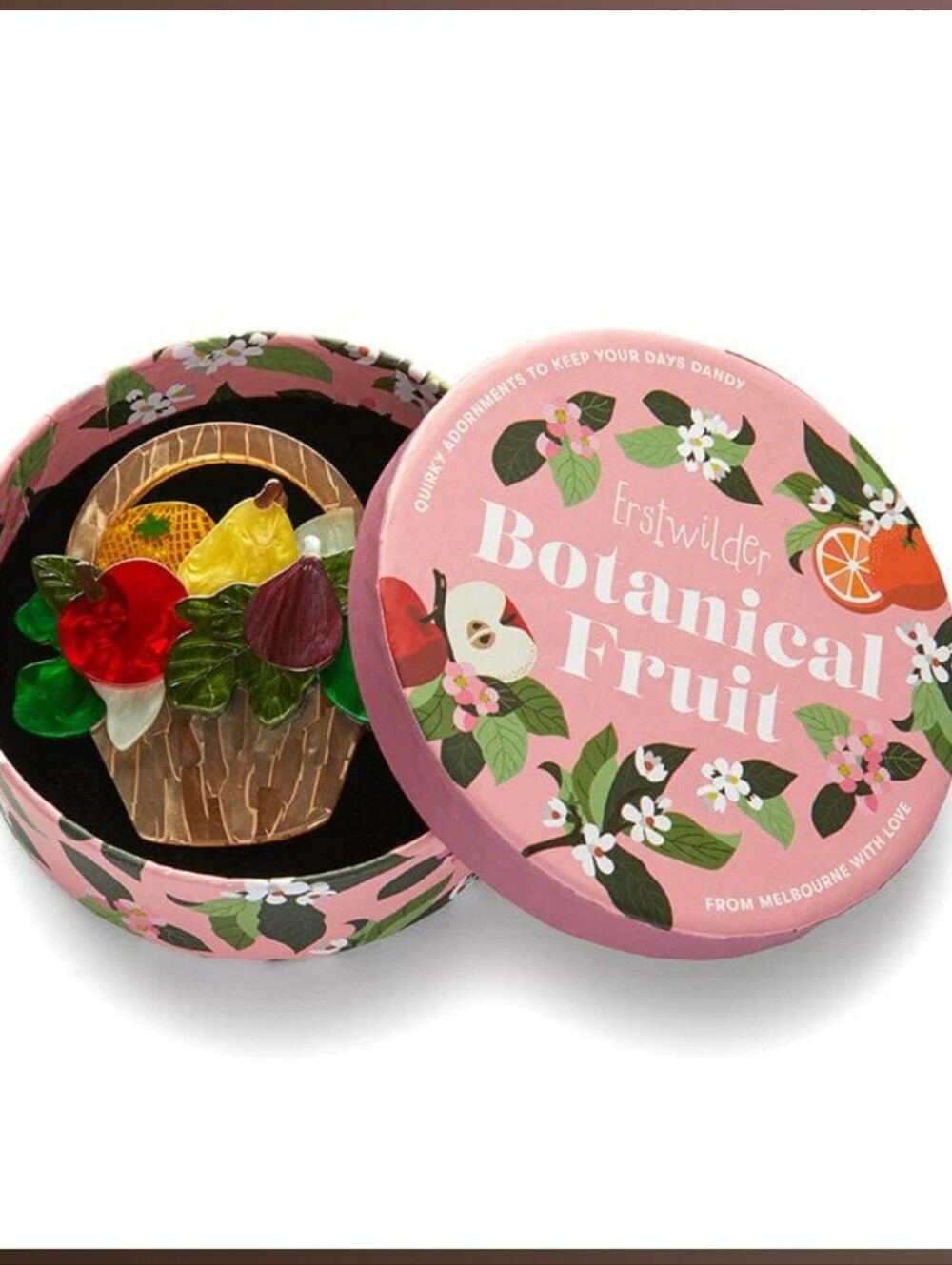 Botanical Fruit Erstwilder Picnic Party Starter Brooch